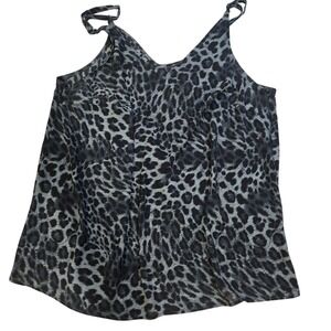 Torrid 00 Leopard Print Camisole Top‎ Women's Sleeveless V-Neck